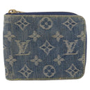 LOUIS VUITTON Monogram Denim Mini Zippy Wallet Blue M95342 LV Auth ar14193A-13
