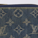 LOUIS VUITTON Monogram Denim Mini Zippy Wallet Blue M95342 LV Auth ar14193A-2