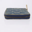 LOUIS VUITTON Monogram Denim Mini Zippy Wallet Blue M95342 LV Auth ar14193A-4