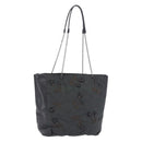 PRADA Chain Tote Bag Nylon Green Auth ar14194-1