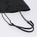 PRADA Chain Tote Bag Nylon Green Auth ar14194-9