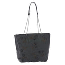 PRADA Chain Tote Bag Nylon Green Auth ar14194-13
