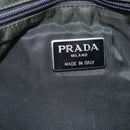 PRADA Chain Tote Bag Nylon Green Auth ar14194-24
