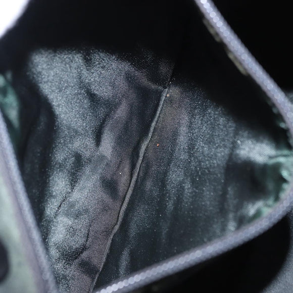PRADA Chain Tote Bag Nylon Green Auth ar14194