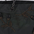 PRADA Chain Tote Bag Nylon Green Auth ar14194-2