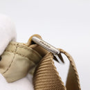 PRADA Shoulder Bag Nylon Beige Silver Auth ar14195-9