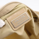 PRADA Shoulder Bag Nylon Beige Silver Auth ar14195-19