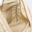 PRADA Shoulder Bag Nylon Beige Silver Auth ar14195-21