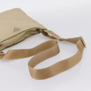 PRADA Shoulder Bag Nylon Beige Silver Auth ar14195-7
