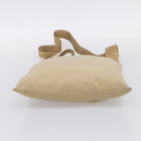 PRADA Shoulder Bag Nylon Beige Silver Auth ar14195-5