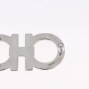Salvatore Ferragamo Gancini Buckles Metal White Silver Auth ar14199-10