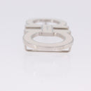 Salvatore Ferragamo Gancini Buckles Metal White Silver Auth ar14199-4