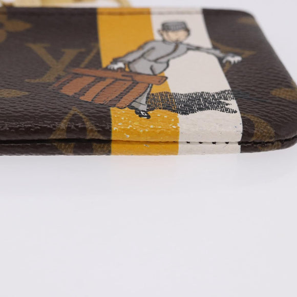LOUIS VUITTON Monogram Groom Pochette Cles Coin Purse Jaune M60033 Auth ar14221A