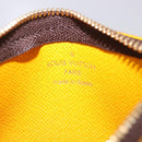 LOUIS VUITTON Monogram Groom Pochette Cles Coin Purse Jaune M60033 Auth ar14221A-20