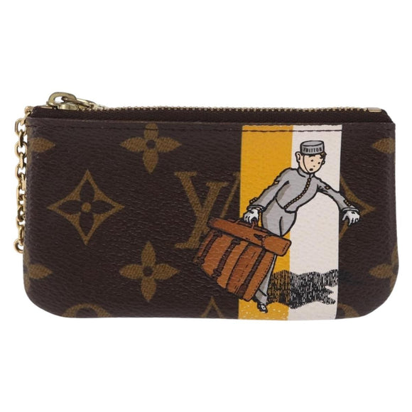 LOUIS VUITTON Monogram Groom Pochette Cles Coin Purse Jaune M60033 Auth ar14221A