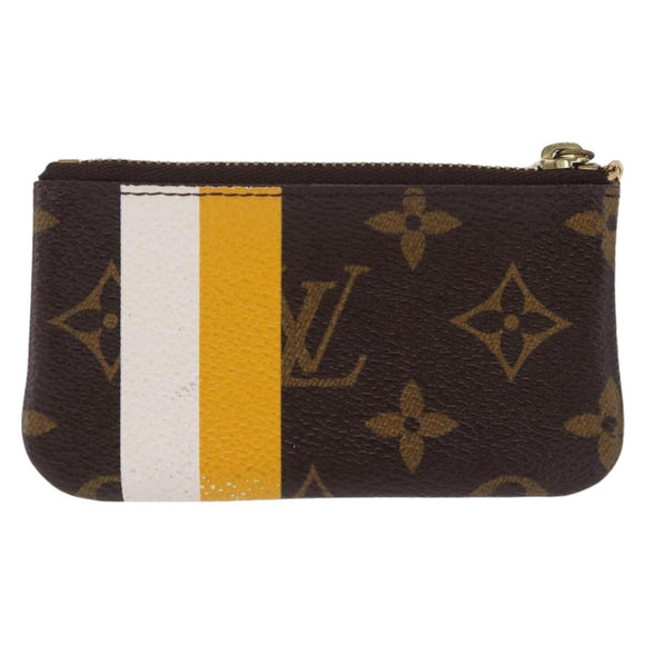 LOUIS VUITTON Monogram Groom Pochette Cles Coin Purse Jaune M60033 Auth ar14221A