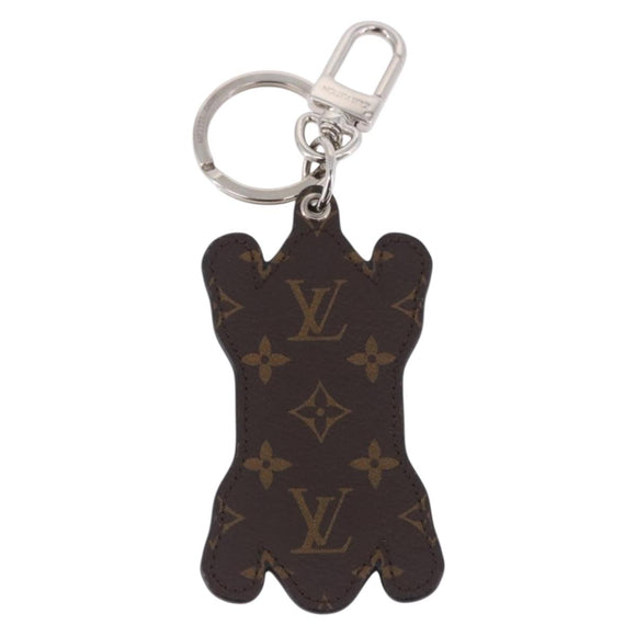 LOUIS VUITTON LV MADE Porte Cles Tiger Charm Leather Yellow MP3221 Auth ar14222M