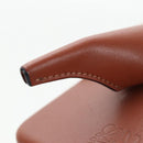 LOEWE iPhone X & XS Case Leather Brown Auth ar14224-8