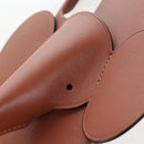 LOEWE iPhone X & XS Case Leather Brown Auth ar14224-9