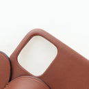 LOEWE iPhone X & XS Case Leather Brown Auth ar14224-10