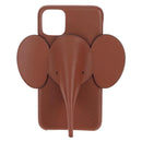 LOEWE iPhone X & XS Case Leather Brown Auth ar14224-13