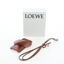 LOEWE iPhone X & XS Case Leather Brown Auth ar14224-12