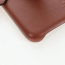 LOEWE iPhone X & XS Case Leather Brown Auth ar14224-7