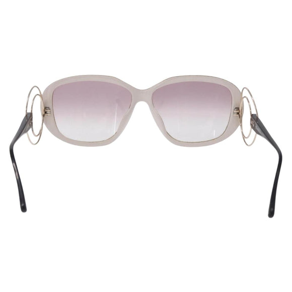 Christian Dior Sunglasses Plastic Beige Gold Tone Auth ar14225V