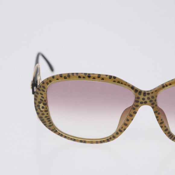 Christian Dior Sunglasses Plastic Beige Gold Tone Auth ar14225V