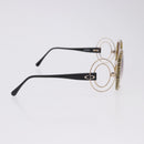 Christian Dior Sunglasses Plastic Beige Gold Tone Auth ar14225V-6
