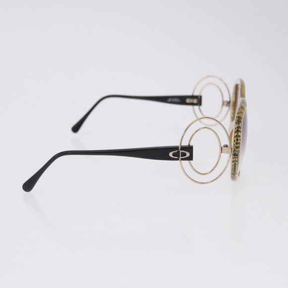 Christian Dior Sunglasses Plastic Beige Gold Tone Auth ar14225V