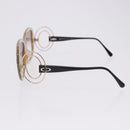 Christian Dior Sunglasses Plastic Beige Gold Tone Auth ar14225V-8