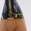 LOUIS VUITTON SINCE1854 Pochette Cosmetic PM Canvas Blue M80307 LV Auth ar14227M-9