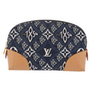 LOUIS VUITTON SINCE1854 Pochette Cosmetic PM Canvas Blue M80307 LV Auth ar14227M-13