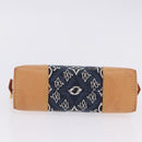 LOUIS VUITTON SINCE1854 Pochette Cosmetic PM Canvas Blue M80307 LV Auth ar14227M-4
