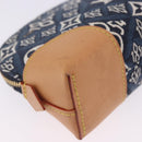 LOUIS VUITTON SINCE1854 Pochette Cosmetic PM Canvas Blue M80307 LV Auth ar14227M-14