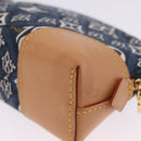 LOUIS VUITTON SINCE1854 Pochette Cosmetic PM Canvas Blue M80307 LV Auth ar14227M-15