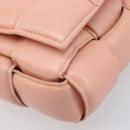 BOTTEGA VENETA MAXI INTRECCIATO Cassette Shoulder Bag Leather Pink Auth ar14228M-12