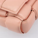 BOTTEGA VENETA MAXI INTRECCIATO Cassette Shoulder Bag Leather Pink Auth ar14228M-13