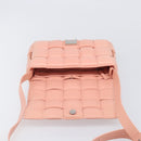 BOTTEGA VENETA MAXI INTRECCIATO Cassette Shoulder Bag Leather Pink Auth ar14228M-17