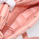 BOTTEGA VENETA MAXI INTRECCIATO Cassette Shoulder Bag Leather Pink Auth ar14228M-19