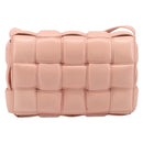 BOTTEGA VENETA MAXI INTRECCIATO Cassette Shoulder Bag Leather Pink Auth ar14228M-2