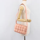 BOTTEGA VENETA MAXI INTRECCIATO Cassette Shoulder Bag Leather Pink Auth ar14228M-25