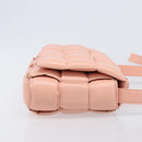 BOTTEGA VENETA MAXI INTRECCIATO Cassette Shoulder Bag Leather Pink Auth ar14228M-4