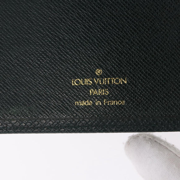 LOUIS VUITTON Taiga Agenda MM Day Planner Cover Epicea R20403 LV Auth ar14231
