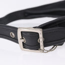Coach Shoulder Bag Nylon Black Silver Auth ar14243-11