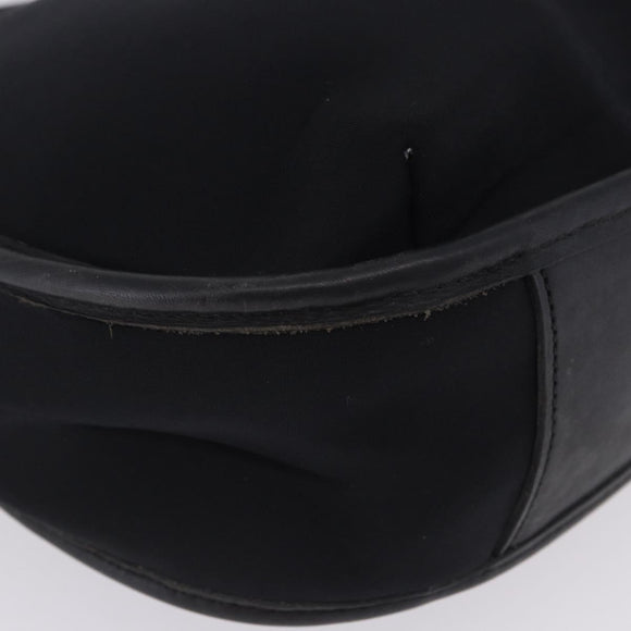 Coach Shoulder Bag Nylon Black Silver Auth ar14243
