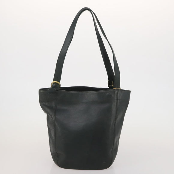 Coach Tote Bag Leather 2 Set Brown Khaki Auth ar14245