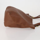 Coach Tote Bag Leather 2 Set Brown Khaki Auth ar14245-4