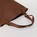 Coach Tote Bag Leather 2 Set Brown Khaki Auth ar14245-5